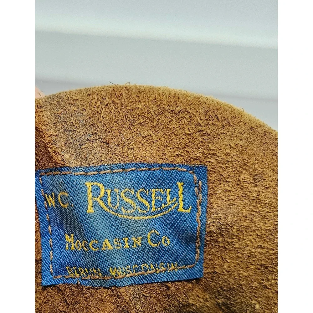 VTG W.C. Russell Moccasin Co Bird Shooter BLUE LABEL 50s 60s Boots Vibram 111/2